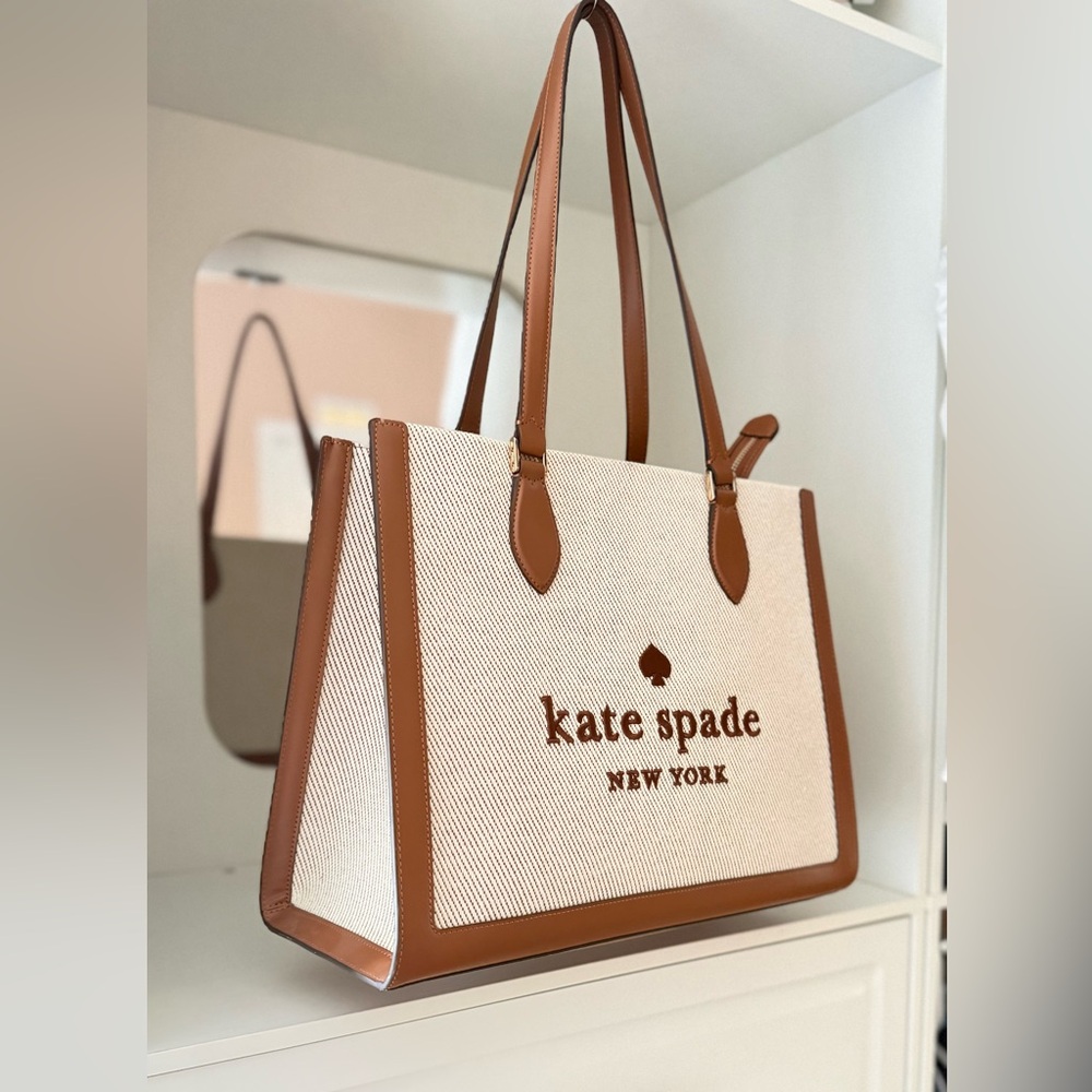 Kate Spade Ellie Large Canvas & Leather
Tote - NWOT